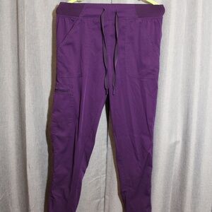 Purple scrub joggers size small